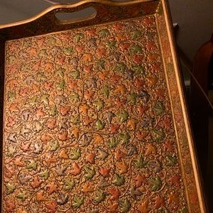Handcrafted beautiful serving tray!